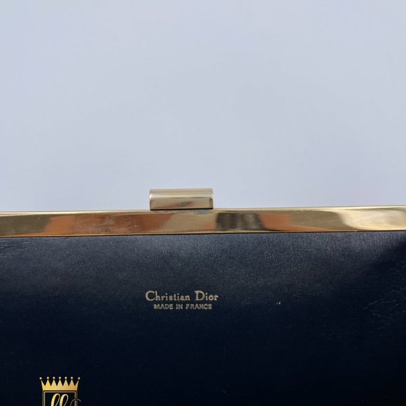 CHRISTIAN DIOR TROTTER VINTAGE KISSLOCK CLUTCH BAG - Picture 5 of 9